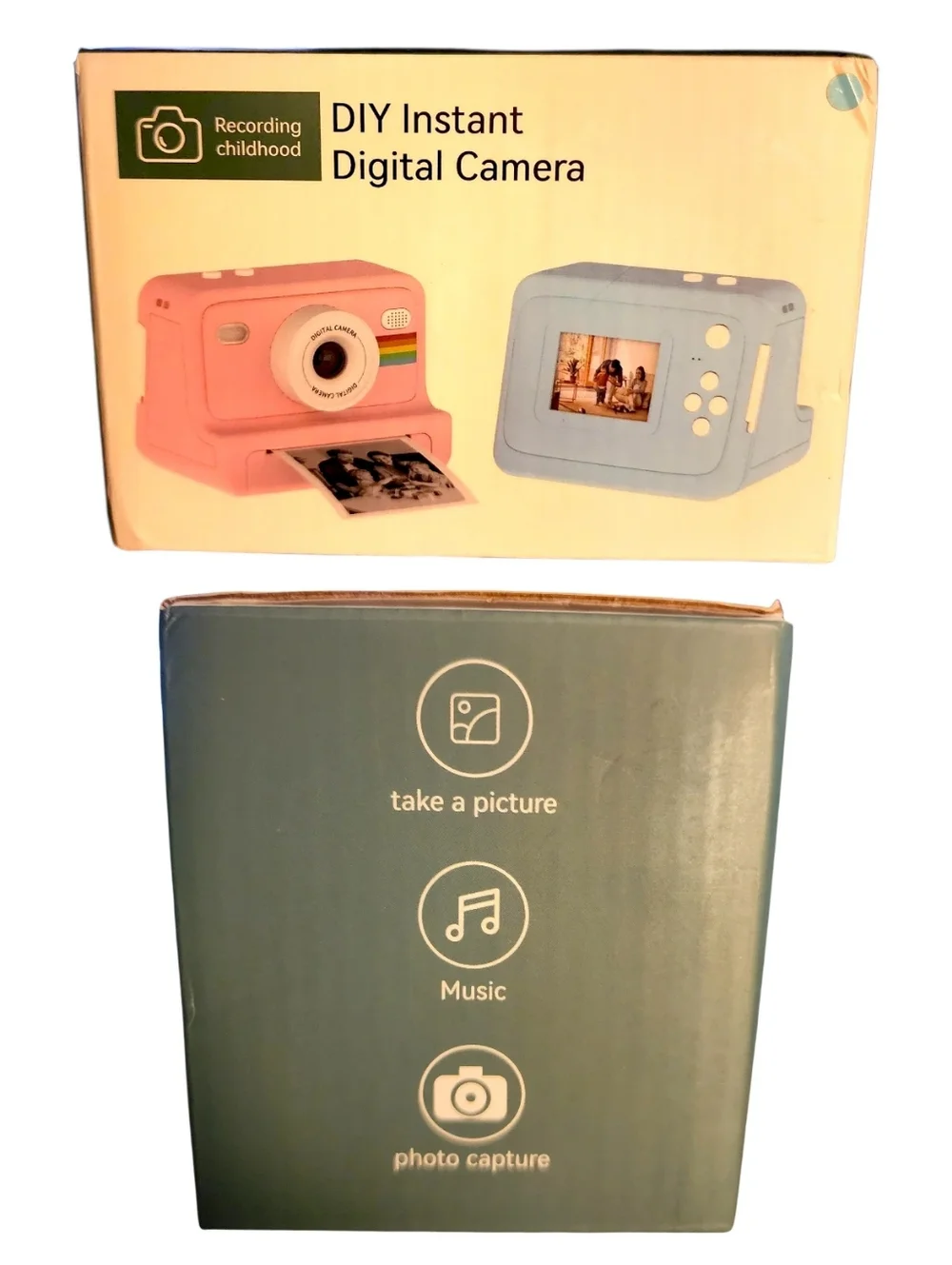 DIY Blue Instant 6X Zoom HD Video Recording Digital Camera